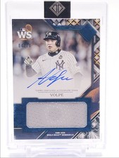 ANTHONY VOLPE 2025 TOPPS TRANSCENDENT WORLD SERIES BLUE PATCH AUTO /10 Q2754