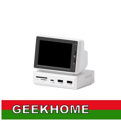 HD 960x640 Mini PC Monitor USB C Docking Station Support HDMI-compatible Input