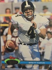 1991 TOPPS STADIUM CLUB BRETT FARVE #94 ROOKIE CARD RC PSA 8 NM-MINT