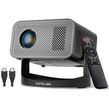  Built-in Apps  2026 Upgraded Mini Projector with Wifi and Bluetooth Portab...