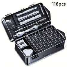 Premium Screwdriver Set 116 in 1 precision Repair Tool Bits for Phone Laptop PC