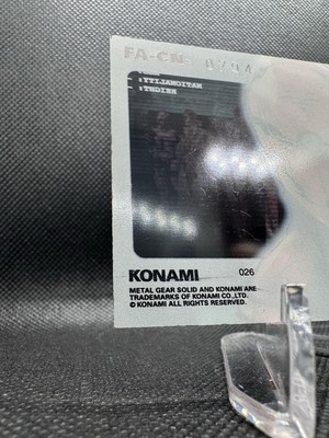 RARE 🔥 1998 Konami Metal Gear Solid Trading Card #26 TURTLE