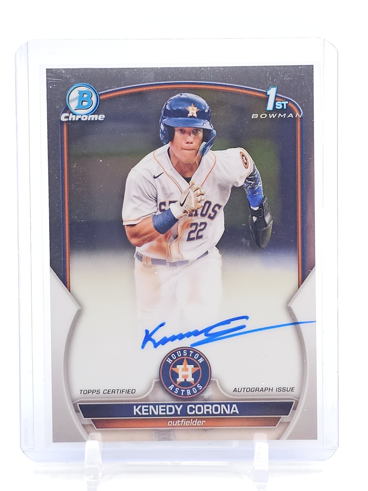 KENEDY CORONA 2023 BOWMAN CHROME 1ST PROSPECT AUTOGRAPH #CPA-KC ASTROS Q2568