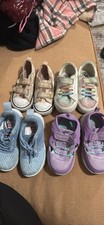 OshKosh Unisex Kids Low Top Sneakers Purple/Teal Hook  Loop Mesh Size 10