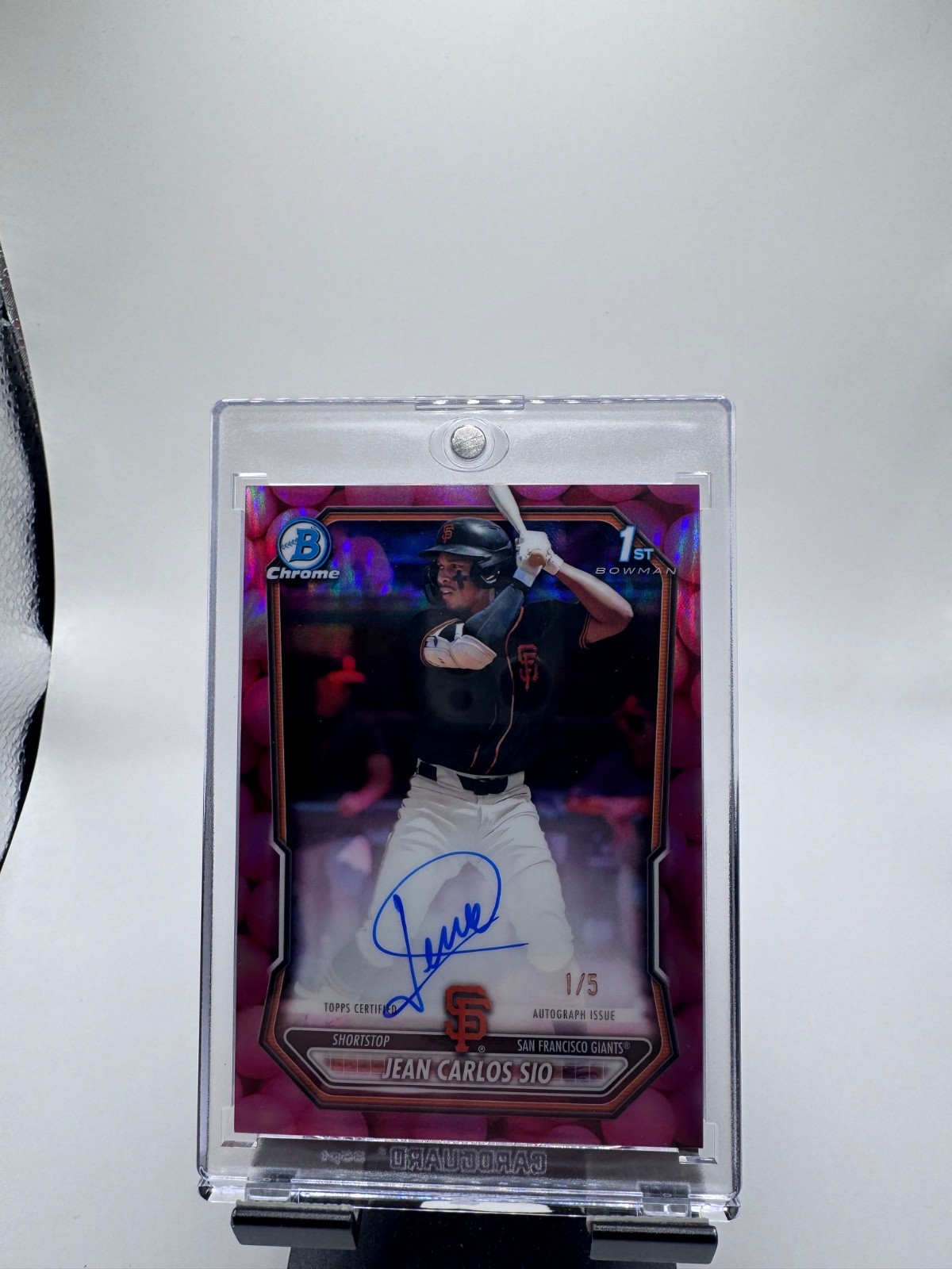 Jean Carlos Sio [Gumball Refractor] /5 #CPA-JSL 2026 Bowman Chrome Prospect Auto