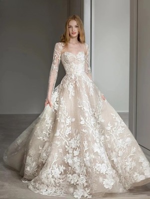chinese dress ladies Timeless Pleated Sweetheart Neck A-Line Wedding Dress with Pockets Light Ivory main image 0