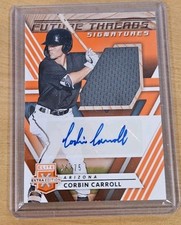 2020 Elite Extra Edition CORBIN CARROLL Future Threads Patch Auto Orange #d /75