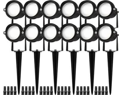 Landscape Lights,Low Voltage Led Landscape Lighting, 12V AC/DC Waterproof Lan...