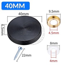 Mirror Screws Cap Screw Brass Chrome Decorative Cover Caps Disc Plate 16mm-40mm