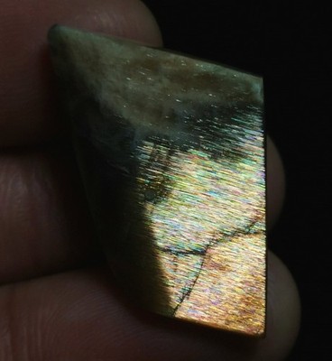 Raw Natural Golden Rainbow Lattice Sunstone Freeform Reiki Stone Healing