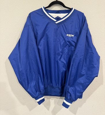 Vintage 90 s Sport-Tek Exxon Windbreaker Jacket Mid-Length Men's Regular L