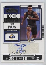 2023 Panini Contenders Rookie Ticket Tiyon Evans #261 Auto 17vs