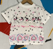Vintage Disney 101 Dalmatians Tshirt 4T AOP 90s Movie Promo Single Stitch Baby