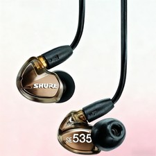 Shure SE535 Sound Isolating Earphones with 3.5mm Pro Cable Champagne-Gold