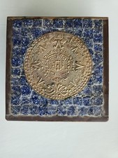 SALVADOR TERAN Mexican Brass Glass Tile Mosai...