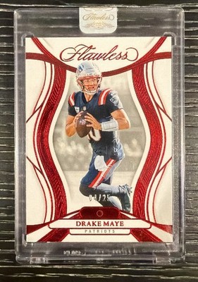 2025 Panini Flawless Sealed Drake Maye Ruby Gem /25 #38 New England Patriots