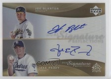 2005 Upper Deck Reflections Dual Signature Joe Blanton Jake Peavy #JPJB Auto 3s6
