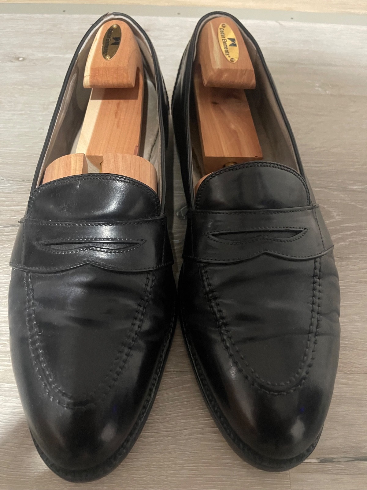 Alden 6845 Black Shell Cordovan Full Strap Loafer
