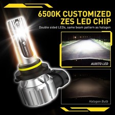 Auxito Canbus 9006 Hb4 Led Fog Headlight Light High Beam Low Beam Error Free 2pc