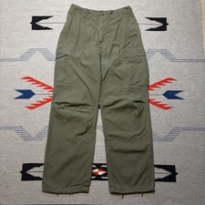 VTG Vietnam Combat Jungle Pants 30x32 OG 107 RipStop Poplin 60s US Army Tropical