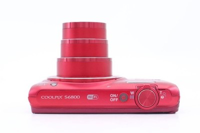 Nikon COOLPIX S6800 RED Digital Camera 16.0MP 12x Optical Zoom