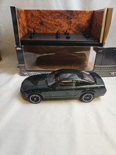 1/18 SCALE AUTOART FORD MUSTANG GT BULLIT 2001 HIGHLAND GREEN HOTWHEELS #UB1