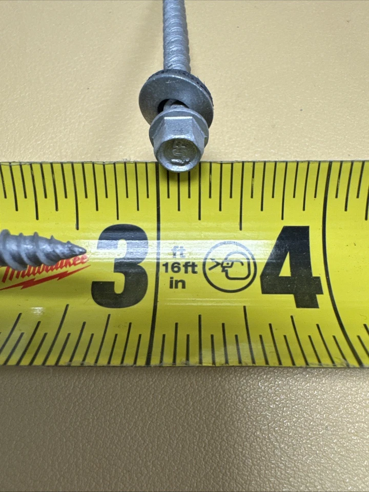 ATLAS #10 x 2-1/2 gris zinc. Metal a madera, tornillos para techos 2,5”. Pack de 2kg. Foto 2 de 3