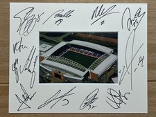 Hand Signed 10x8 Mount - Wigan Athletic FC 2012/13 season - 12 signatures
