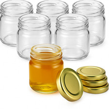 120 Barattoli in Vetro 40 ml con Tappi Oro  Vasetti Mini per Miele, Bomboniere