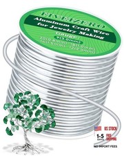 Aluminum Craft Wire 33ft,Armature Wire for Sculpting, Bendable Metal 9 Gauge