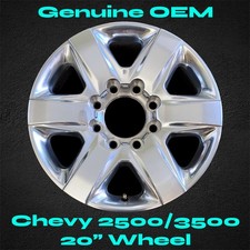 20 Wheel For Chevy Silverado Ltz 2500 3500 Hd 2020 - 2023 Factory Stock Oem Rim