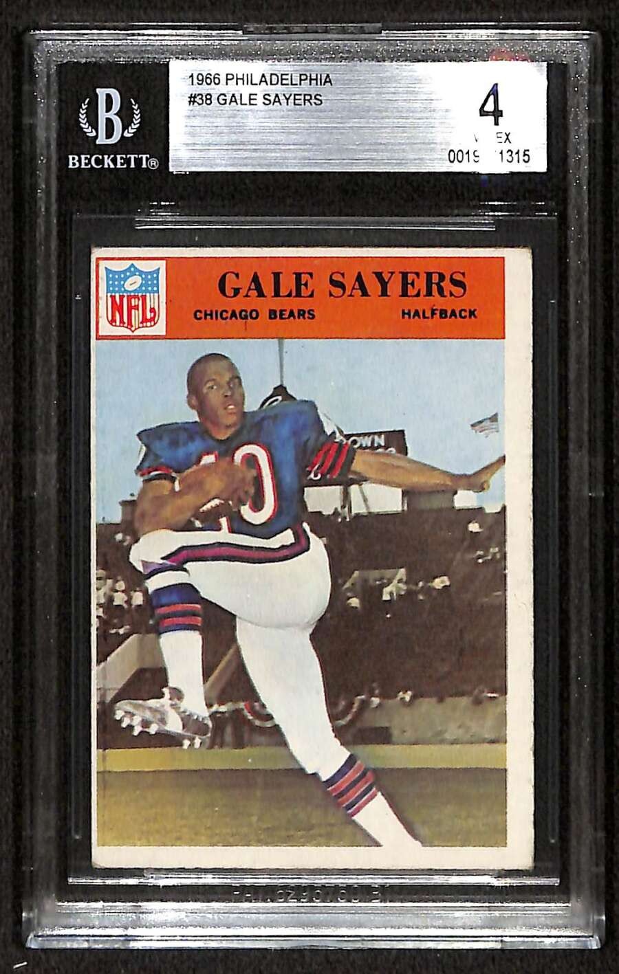 1966 Philadelphia #38 Gale Sayers HOF RC BVG 4 VGEX C103883