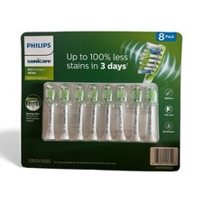 PHILIPS Sonicare W3 Premium White Replacement Toothbrush Brush Heads 8 Count 