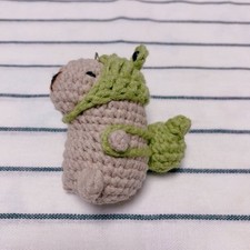 Capybara Keychain Keyring Frog Outfit Hat Bag Cute Bag Charm Korea Handmade
