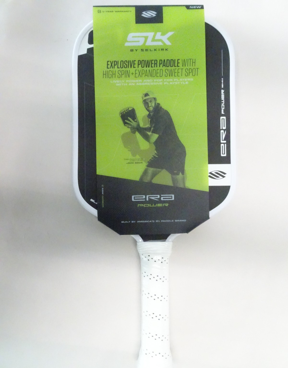 SELKIRK SLK Era Power Elongated Pickleball Pickle Ball Paddle White/Black 258LG