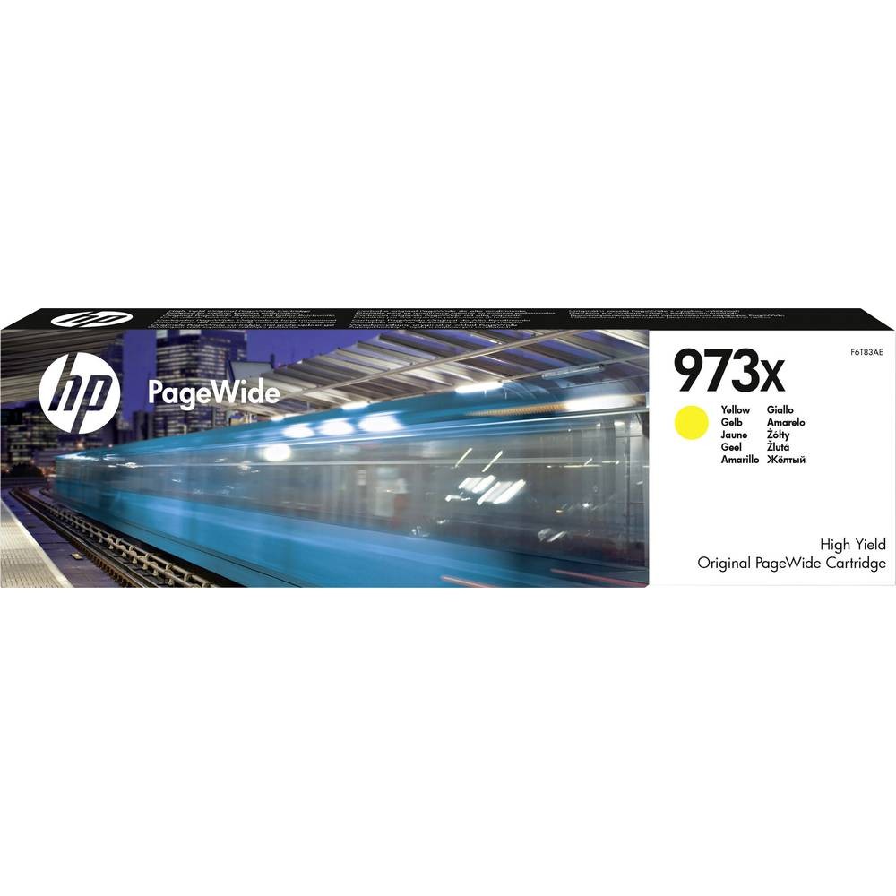 Encre HP 973X jaune F6T83AE haute capacité à séchage instantané anti-bavure