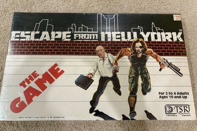 Vintage -1981 - TSR Board Game: ESCAPE FROM NEW YORK The Game - Factory Sealed