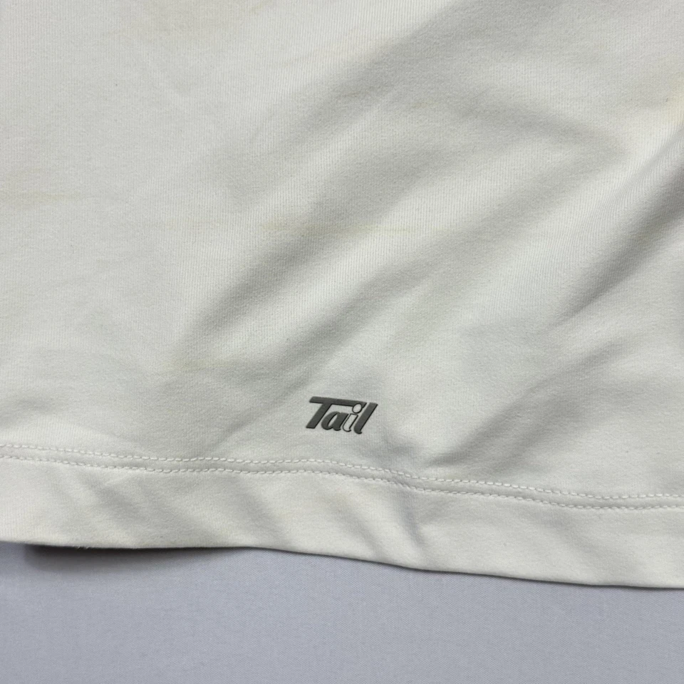 Tail Tech рубашка-поло женщин маленький белый коричневый оранжевый Athletic четверть молнии Топ - Изображение 4 из 4