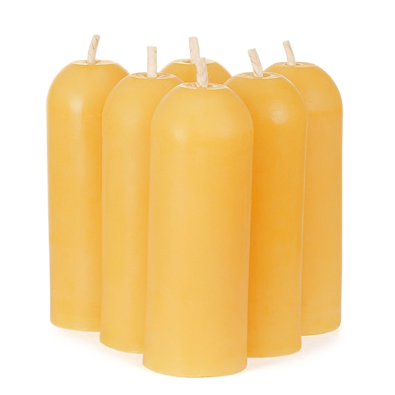 6 Pack - Natural Beeswax Emergency Candles Bulk ...