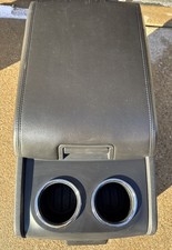 07-14 Lincoln Navigator Rear Center Console Armrest Cup Holder Black Oem
