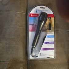 Singing Machine SMM205 Wired Karaoke Microphone with Adapter, On/Off Switch