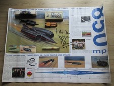 Richard Noble Thrust 2 & Thrust SSC signed  memorabilia, cars, poster           
