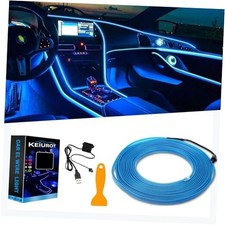 El Wire Lights for Car Inteior Dash Light Neon Lights 16FT/5M Car Led Blue