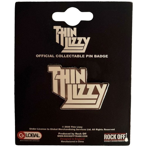 THIN LIZZY - OFFICIAL LOGO BACKPATCH keyring PLECTRUM SET pin badge - jailbreak - Imagen 4 de 11