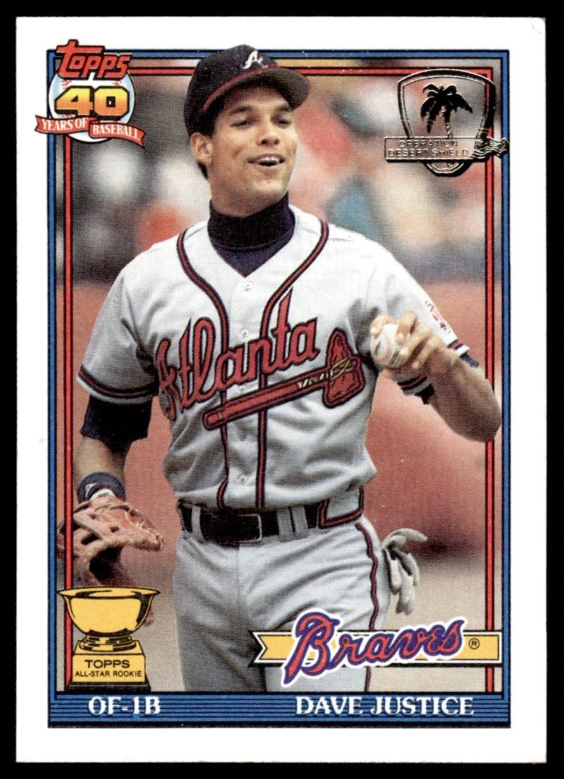 Dave Justice trading card
