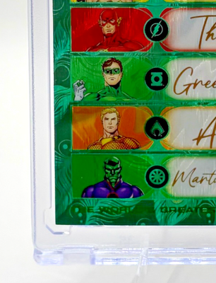 2025 Kakawow Aura DC Seven Script Art Card Green /25 ADC-QGR-02