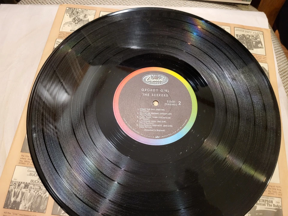 THE SEEKERS "GEORGY GIRL" Capitol ST-2431 LP VINYL RECORD - Image 3 of 4