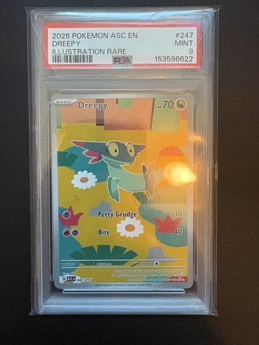 2026 Pokemon Dreepy 247/217 Ascended Heroes Illustration Rare English PSA 9
