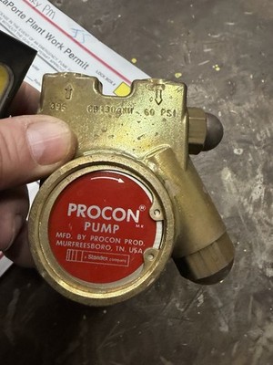 Procon Pump CB130AXH Brass 60 PSI Manufactured by Procon Murfreesboro TN USA