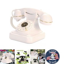 Voice Guest Book Phone - Corded - Voice Guest Book for Wedding, Birthday - WHITE